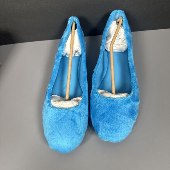 NEW Jessica Simpson Fuzzy Blue Ballet Slippers JS-BRINLEY Women’s Size 11M - Picture 4 of 7
